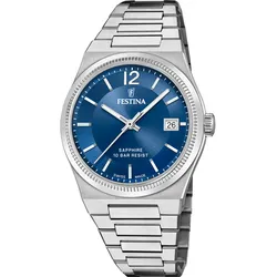 Festina Quarz Damen Swiss Made F20035/4 - blau,silber - 35.0mm