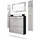 Vladon Malea Garderobe 180x180x23 cm Sandgrau Hochglanz