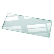 Tulup Tischplatte Transparent Glas Rechteckig, 125x0.4x50 cm Esszimmer, Tische, Esstische, Tischsysteme, Tischplatte