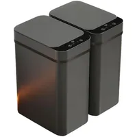 2er Set Sensor-Mülleimer 11,2 L Automatischer Kontaktloser Abfalleimer