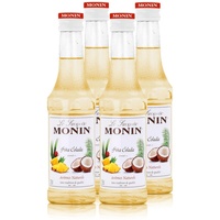 Monin Piña Colada Sirup 250 ml - Für Cocktail und Kaffee (4er Pack)