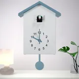 BAODBF Kuckucksuhr Modern,Kuckucksuhren mit Pendel und Chimer,Cuckoo Clock, Pendeluhr Wanduhr für Wandkunst,Zuhause,Wohnzimmer,Küche,Büro(Grau)