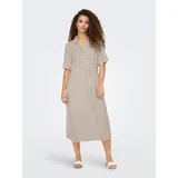 Jdy Blusenkleid Midi Beige 34
