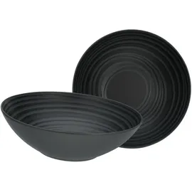 CreaTable LAVA STONE Schwarz 2-tlg.