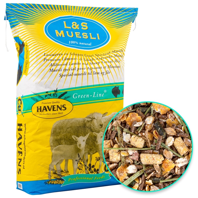 HAVENS L&S Lämmer- & Schafsmüsli, ausgewogenes Schaffutter, 25kg