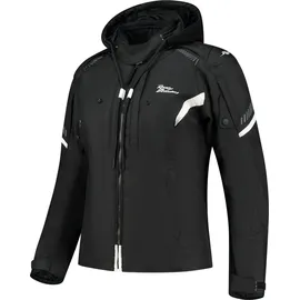Rusty Stitches Taylor Textiljacke Schwarz/Weiß 38