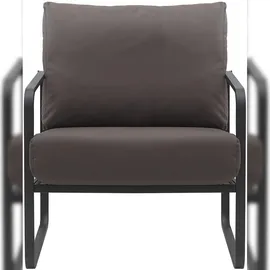 CLP Lounger Manea braun/Kunstleder