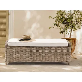 Beliani Gartenbank 140 x 49 x 47 cm Weiß