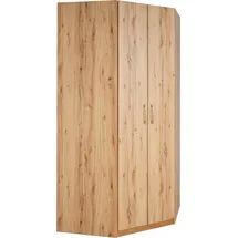 Priess Eckkleiderschrank PRIESS "Husum", beige (astkernbuchefarben), H:196cm, Schränke, Eckkleiderschrank