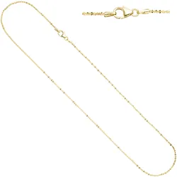 Goldkette JOBO, gold (gelbgold 333), Halsketten, Damen, Gelbgold 333, L: 45cm, 333 Gold 45 cm 1,3 mm