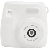 Asixxsix Digitalkamera für Kinder, 48m 1080p HD -Digitale Videokamera mit Blitz und 800 MAH Li -Akku, Regenfeste USB -Kinderkamera für Jungen und Mädchen für Kleinkind -Teenager (White)