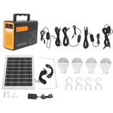 Tragbare 12-v-powerstation Mit Solarpanel Für Camping Und Outdoor-aufstellung, Inklusive Handy-ladefunktion, Eu-stecker (100–240 V), Modell Lm 3