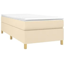 vidaXL Boxspringbett 90 x 190 cm Creme