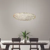 Fabas Luce Sumter LED Pendelleuchte mit Dimmer, oval, 3693-40-101,