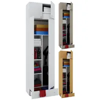 VCM Holz- Besenschrank 6 Fächer Maße: B. 70 x