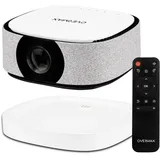 Overmax Multipic 4.5 FullHD 1080p LCD-Projektor 2-in-1-Projektor mit Powerbank Autofokus, Trapezkorrektur, WLAN Dualband Bluetooth 5.1, 3000 Lumen, Bildgröße bis zu 200", Fernbedienung