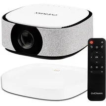 Overmax Multipic 4.5 FullHD 1080p LCD-Projektor 2-in-1-Projektor mit Powerbank Autofokus, Trapezkorrektur, WLAN Dualband Bluetooth 5.1, 3000 Lumen, Bildgröße bis zu 200", Fernbedienung