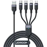 Joyroom USB-A auf USB-C/Lightning/Micro-USB 1,2 m Schwarz