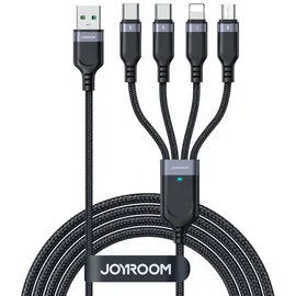 Joyroom USB-A auf USB-C/Lightning/Micro-USB 1,2 m Schwarz