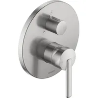 Duravit Balcoon Einhebel-Wannenmischer, Unterputz Montage, 170x200mm, BA5210012070 Unterputz-Wannenarmatur, Edelstahl