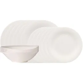Villeroy & Boch Essential Dinner-Set Kombiservice 18-tlg. weiß
