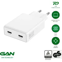 4smarts Netzladegerät PDPlug Slim 65W GaN 2C weiß