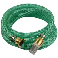 KLASEBO® 1 Zoll Saugschlauch Druckschlauch 25mm Innendurchmesser mit Saugkorb, Rückschlagventil + Saugkupplung (6m)