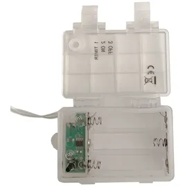 Mojawo 30er LED - Batteriekette Lichterkette warmweiß mit Timerfunktion - Transparent