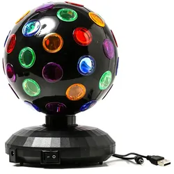 SATISFIRE Disco Ball Lichteffekt -15cm - Batteriebetrieb + USB Kabel