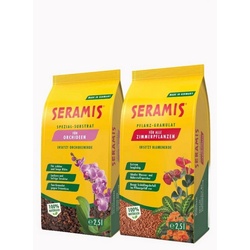 Seramis Pflanzgranulat Seramis Orchidee & Zimmerpflanzen Paket 2 teilig, mit Pflanzgranulat, (Set, 2-St., 2 Beutel a) 2,5 l), 2 Beutel a) 2,5 l