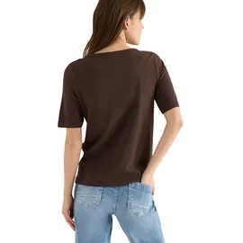 Cecil T-Shirt Slubyarn Braun L