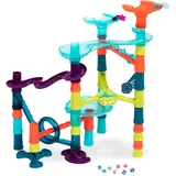 B. Toys – Marmor-Palooza – 38-Teile – Murmelbahn-Set – 38-teiliges pädagogisches Bauspielzeug – STEM-Lernspielzeug – Murmellabyrinth für Kinder – 3 Jahre +