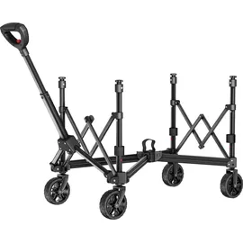 Tectake Bollerwagen faltbar schwarz