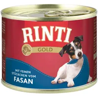 Rinti Gold 185g Dose Hundenassfutter 12 x 185 Gramm Adult Fasan