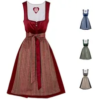 Spieth & Wensky Dirndl Diandra Dirndl Dirndl Diandra Midi-Dirndl Kleid 2-teiliges Trachtenkleid rot 38/M