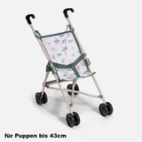 Zapf Creation Baby Born Buggy Faltbarer Puppenwagen mit Gurt für Puppen bis 43cm