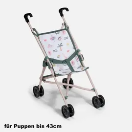 Zapf Creation Baby Born Buggy Faltbarer Puppenwagen mit Gurt für Puppen bis 43cm
