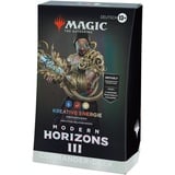 Magic The Gathering Magic: The Gathering Modern Horizons 3 Commander-Deck Kreative Energie (Deck mit 100 Karten, Sammler-Booster-Probepackung mit 2 Karten + Zubehör) (deutsche Version)