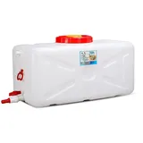 Wasserkanister Wasserbehälter mit Wasserhahn 80l Tragbares Regenfass Wassersammlerfässer Vorratsbehälter mit Zapfhahn für zu Hause Camping Picknick Grill Selbstfahrende Tour mit Rohstoffgürt(Size:80L)