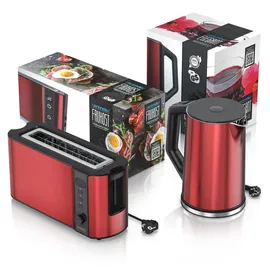 Arendo Wasserkocher ELEGANT 1,5 l Rot