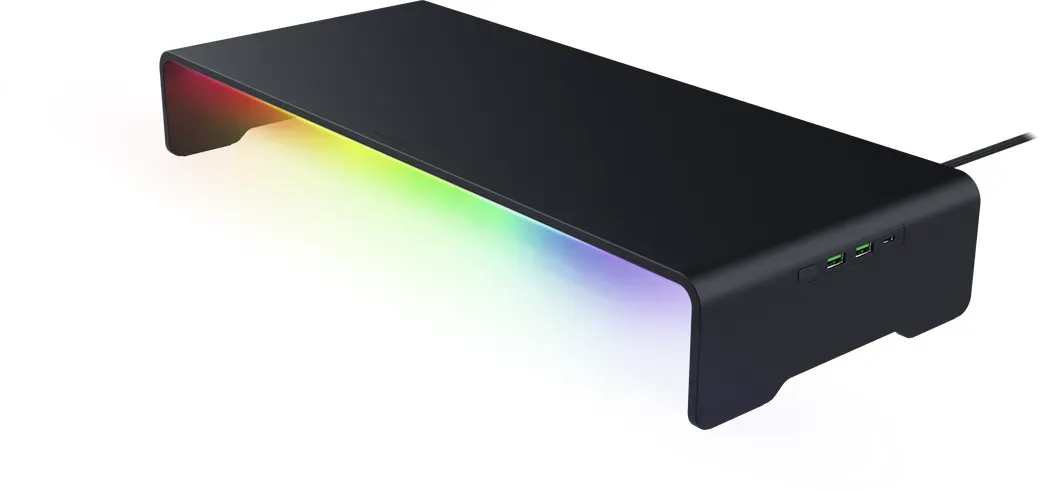 Razer Monitor Stand Chroma - integrierter USB-C-Dock, HDMI Anschluss, mit Razer Chroma Beleuchtung