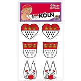 Fries Unbekannt Karneval Köln-Tattoos Glitter