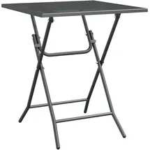 vidaXL Gartentisch Ø 80 x 72 cm Anthrazit