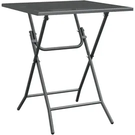 vidaXL Gartentisch Ø 80 x 72 cm Anthrazit