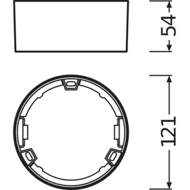 LEDVANCE Downlight Slim Round Frame Einbaurahmen