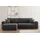 kaiser möbel Ecksofa mit Schlaffunktion L-förmiges Sofa Capri Stoff Poso Dunkelgrau Links