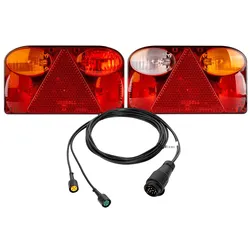 Rücklichter FRISTOM FT-088 + MANTES-Kabelbaum 4,1 m 13-polig