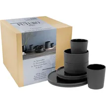 CreaTable Futuro Tafelservice-Set schwarz, 8-tlg. 21540,