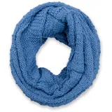 Stylebreaker Strick Loop mit Karomuster", Damen, blau, | Gr.: onesize