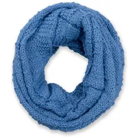 Stylebreaker Strick Loop mit Karomuster", Damen, blau, | Gr.: onesize
